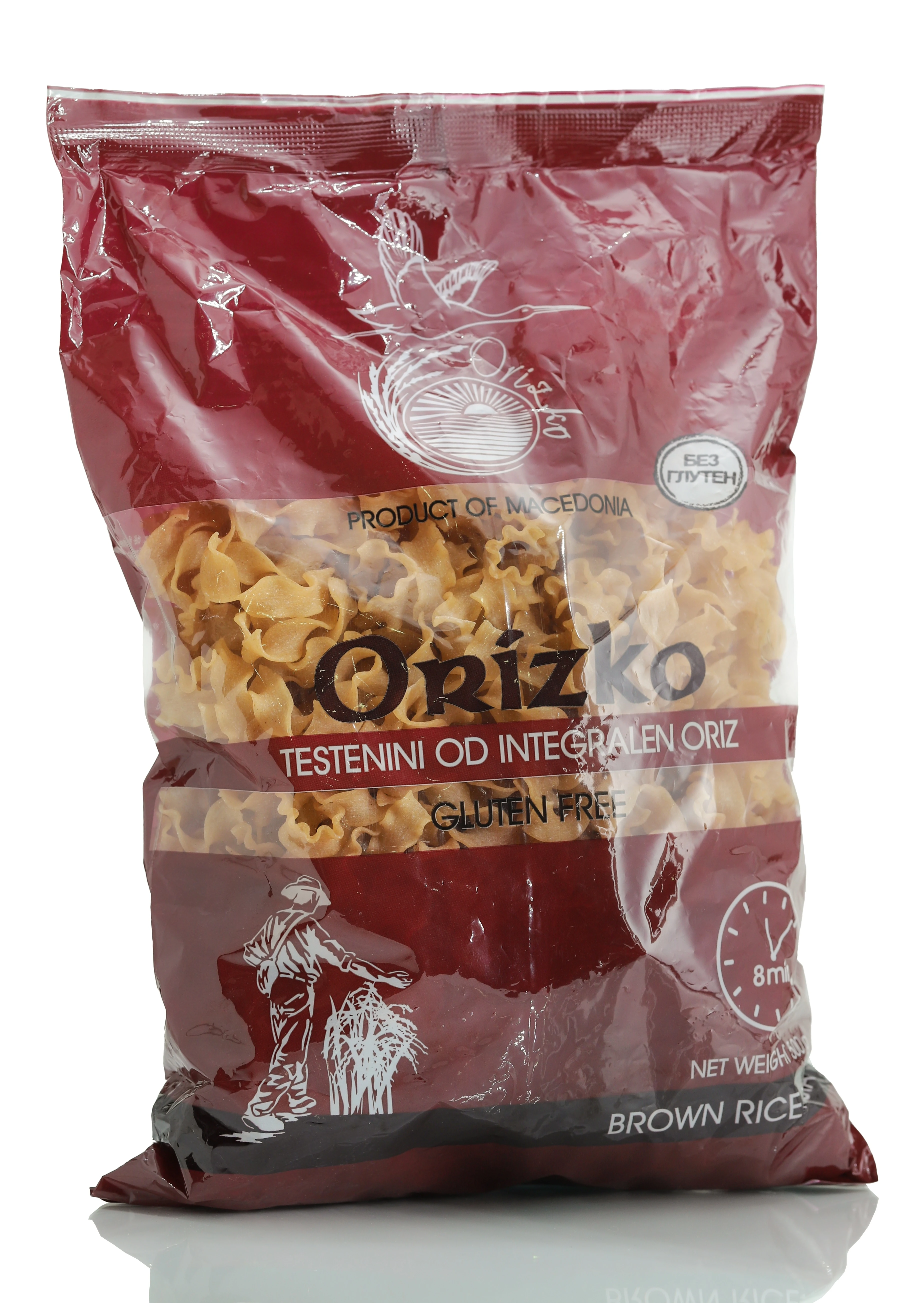 Testenina od integralnog pirinča bez glutena 500 g Orizko